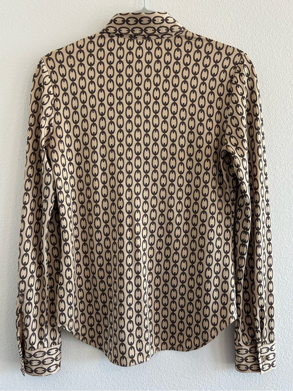 L'AGENCE Harmony Long-Sleeve Chain-Link Blouse - Picture 5 of 6